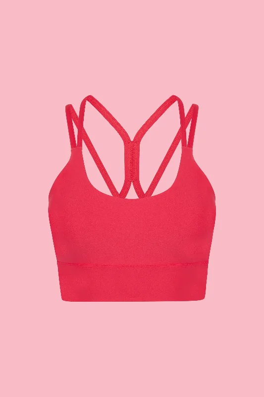 Sustainable Hot Pink Elevate Sports Bra