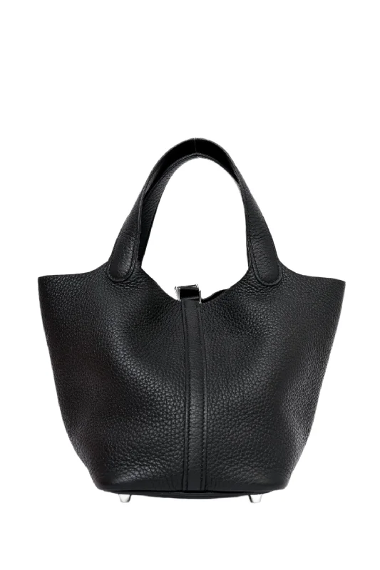 Hermès 2023 Black Clemence Picotin 18