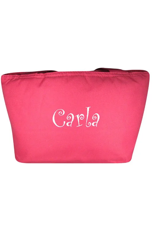 Hot Pink Insulated Lunch Bag