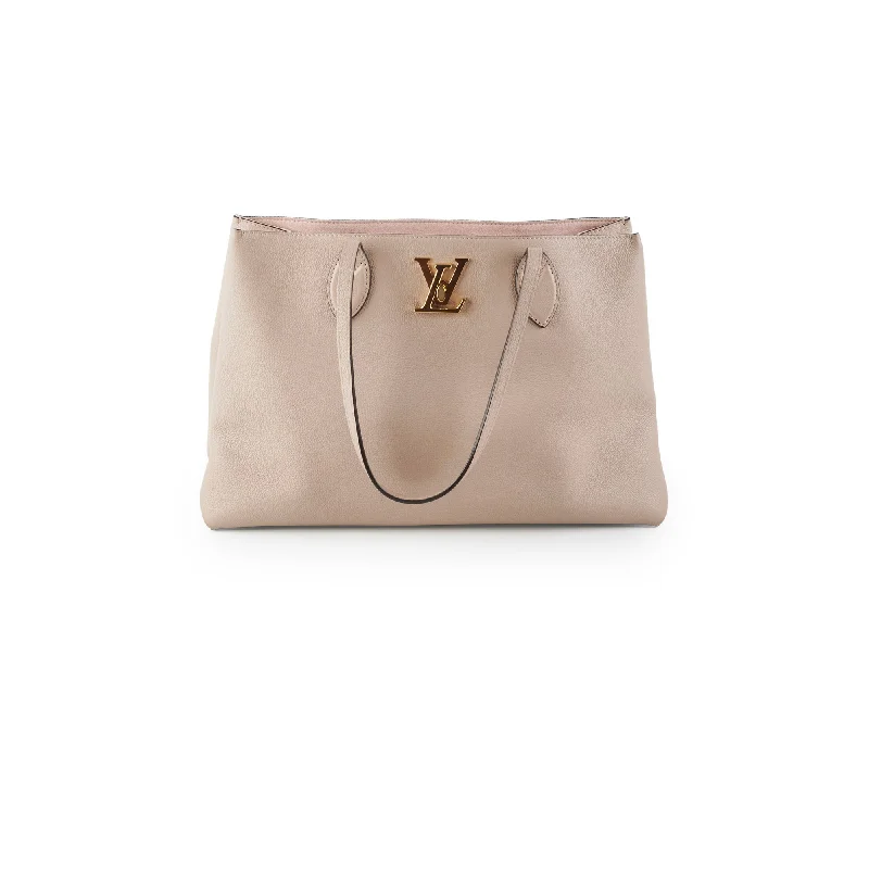 Louis Vuitton Lockme Tote Greige