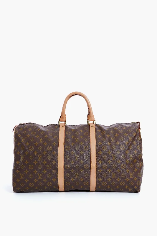 Louis Vuitton Monogram Keepall 55 Boston Bag