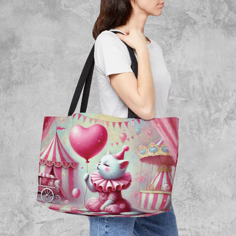 Love Cat Clown  - Weekender Tote Bag