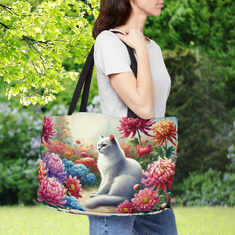 November Birth Flower - Cat Lover - Weekender Tote Bag