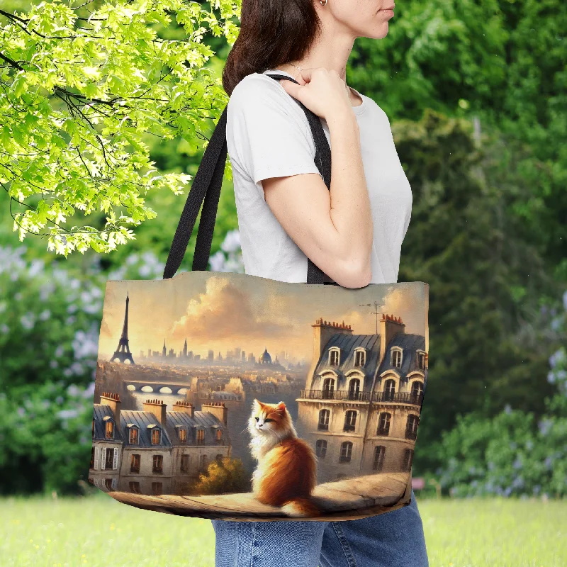 Paris City View - Cat Lover - Weekender Tote Bag