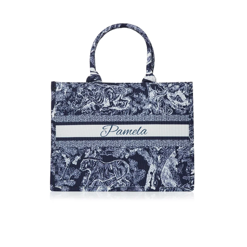 pcd. Bella Tote - Navy Wild Island