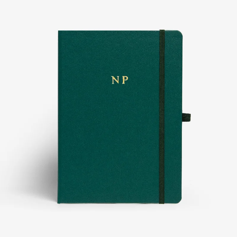 Personalised Hardbound Notebook - Green