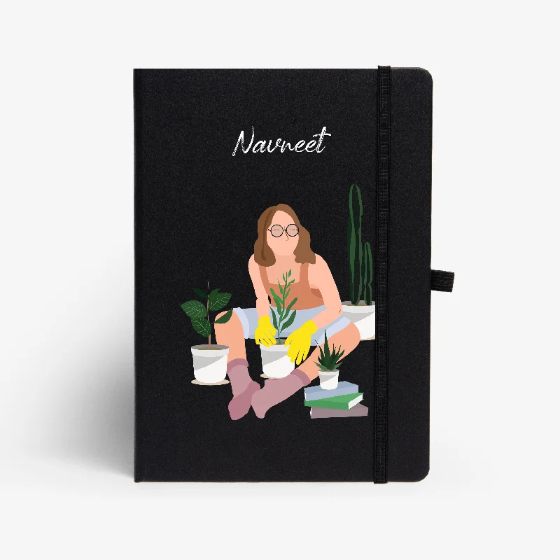 Personalised Hardbound Notebook - Plant Parent