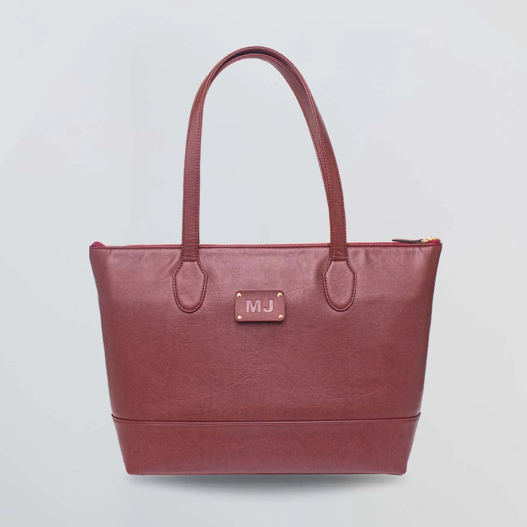 PERSONALISED  LAPTOP TOTE BAG - MAROON