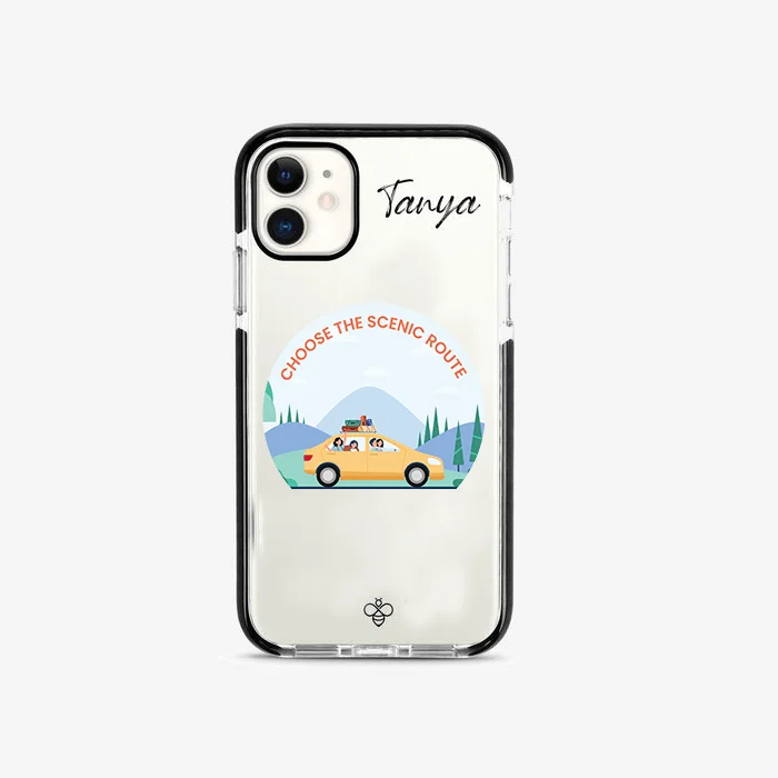 Personalised Silicone iPhone Cover - Scenic Route