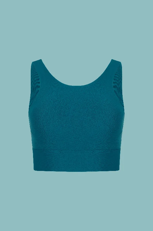 Sustainable Teal Poise Sports Bra