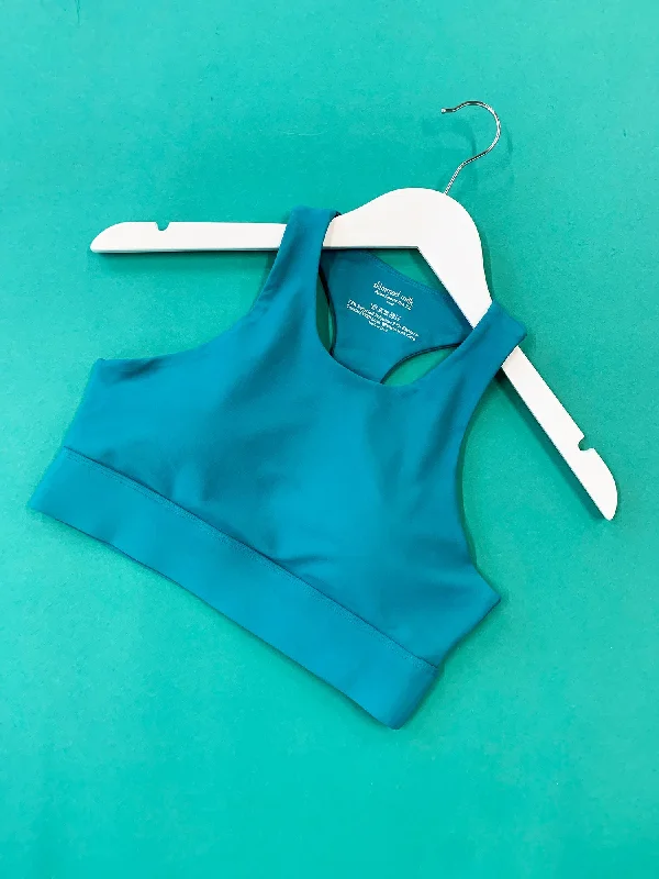 Eco-Friendly Teal Light Pulse Sports Bra