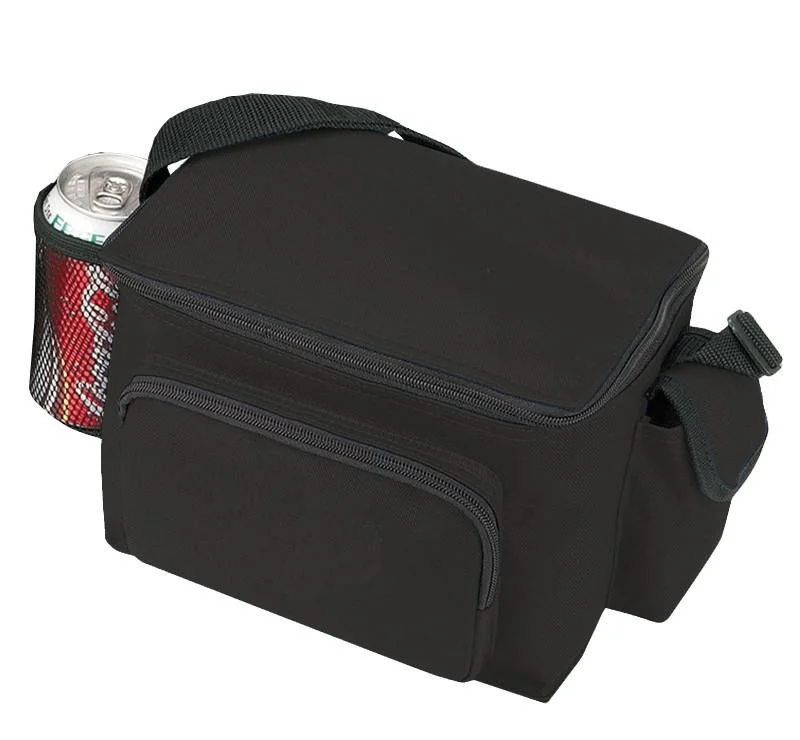 Multi-Pocket Polyester 6-Pack Cooler Lunch Bags