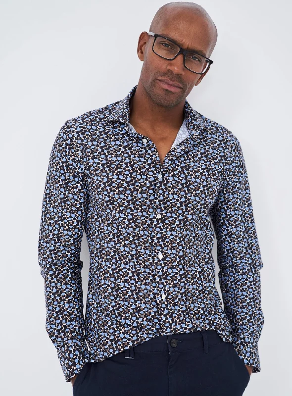 Eco-Friendly Multi-Print Party Shirt Made from Recycled Materials