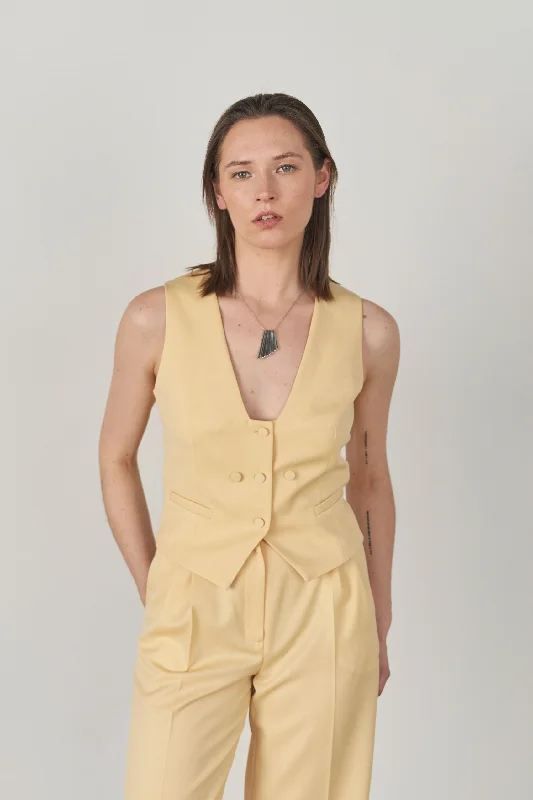 Sand Vaga Sustainable Wool Vest