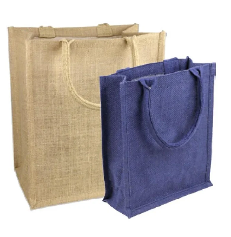 Small Burlap Bags / Jute Book Bag with Full Gusset TJ887