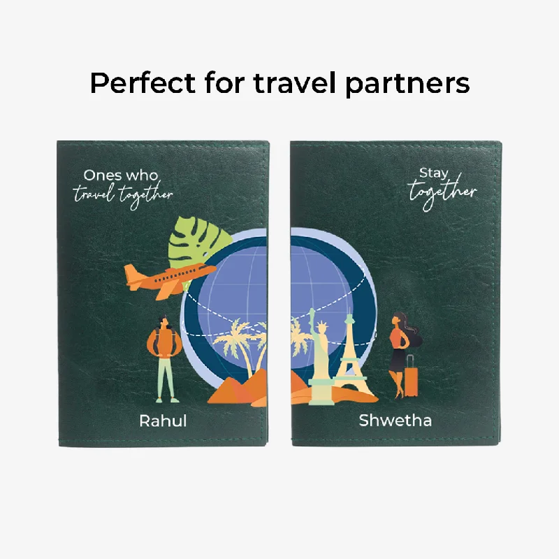 Stay together - Personalized Couple Passport Cover