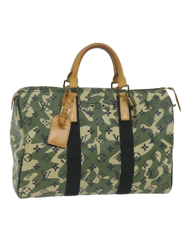 Camouflage Monogram Hand Bag with Accessories