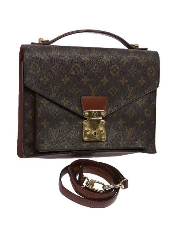 Monogram Canvas Hand Bag with Shoulder Strap - France-made LV Auth