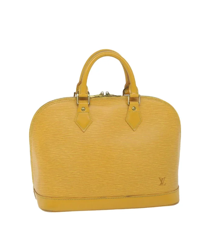 Epi Leather Hand Bag in Tassili Yellow - France Made