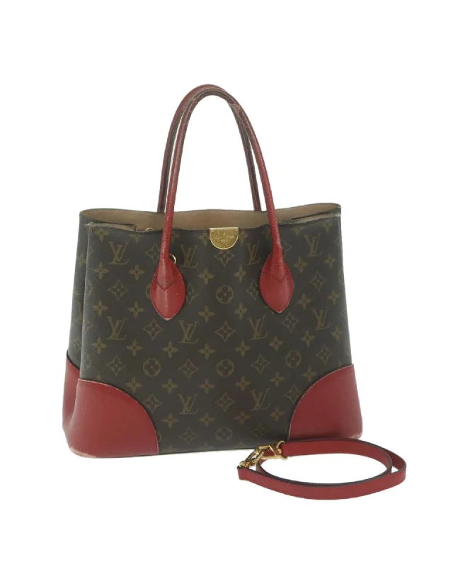 Monogram Canvas Hand Bag with Shoulder Strap and Instruction Manual Card