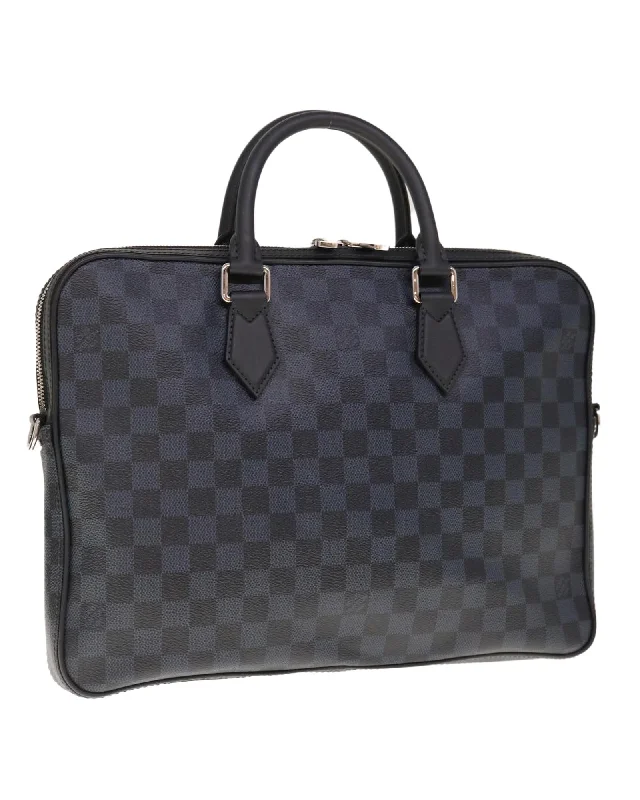 Damier Cobalt Dandy MM Hand Bag 2way - Authentic LV Design