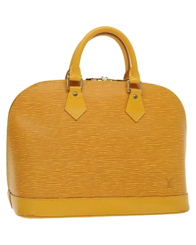 Yellow Epi Leather Hand Bag with Tassels - Authentic LV