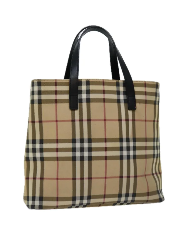 Authentic Burberry Hand Bag in Nova Check PVC Pattern