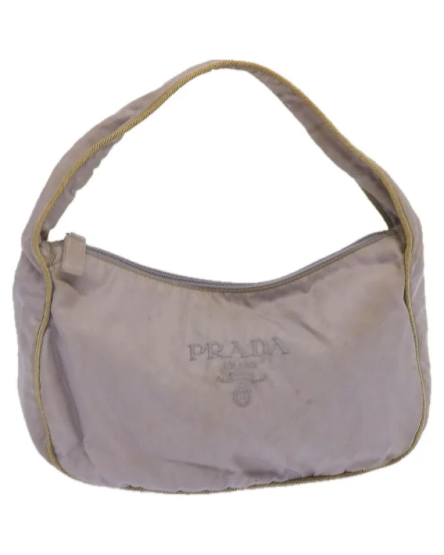 Authentic Purple Nylon Hand Bag by Prada