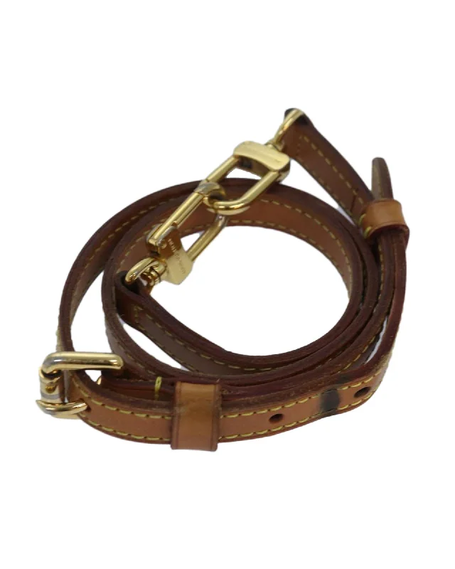 Adjustable Leather Shoulder Strap with Metal Fittings