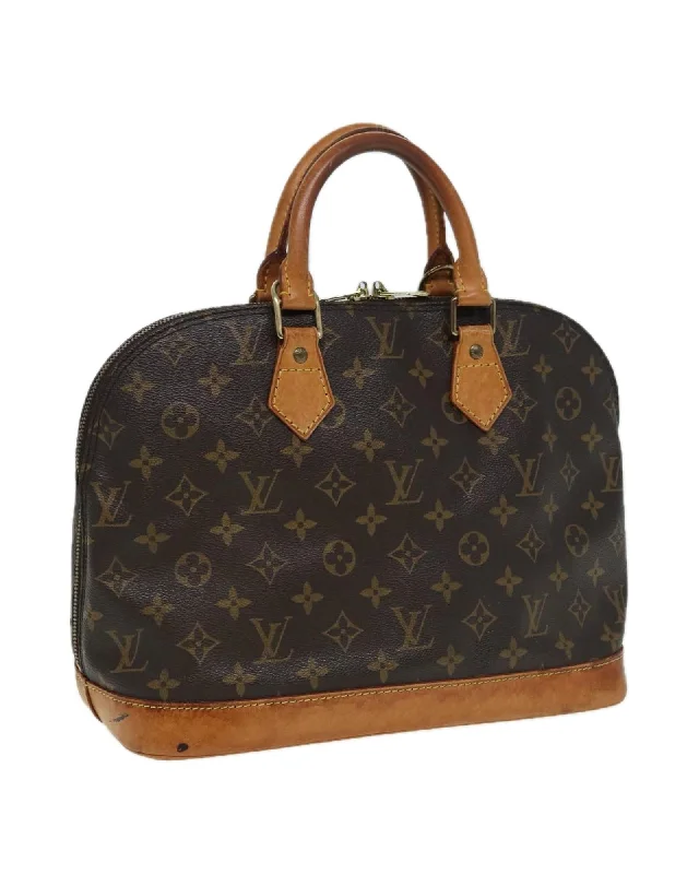 Monogram Canvas Alma Hand Bag with Classic Design