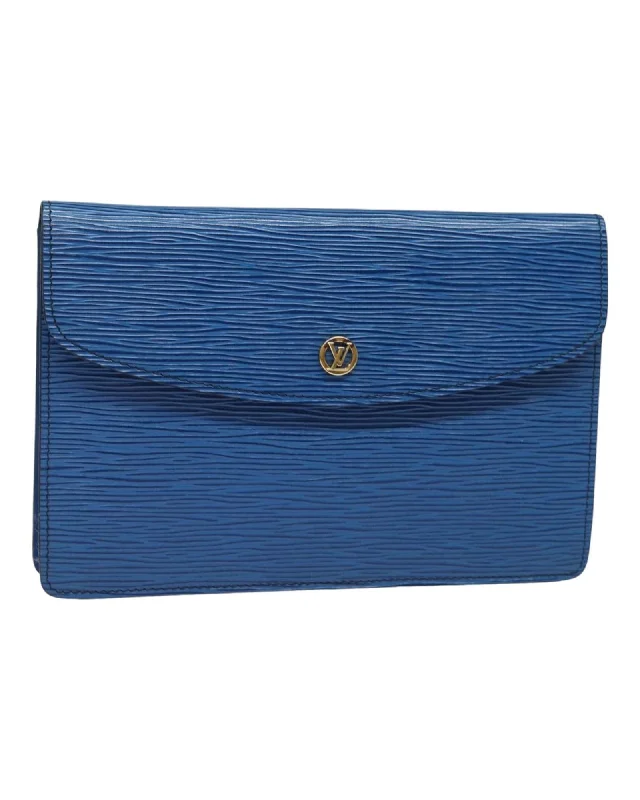 Epi Leather Clutch Bag with Classic Design and Durable Quality