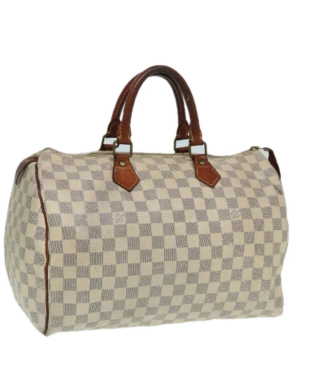 Damier Azur Canvas Speedy 35 Hand Bag