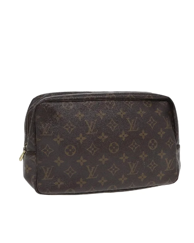 Monogram Canvas Clutch Bag with Storage Smell