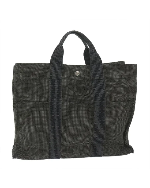 Canvas Hand Bag with Padlock and Rubbing Surface