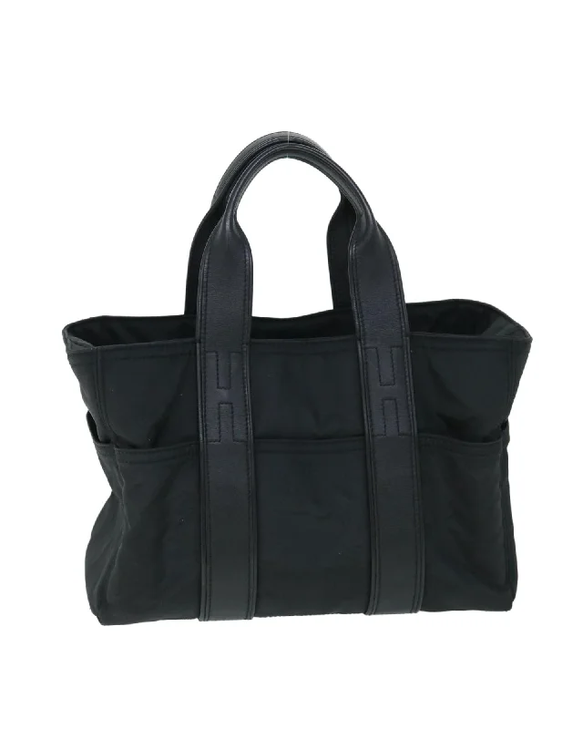 Black Nylon Hand Bag with Accessories