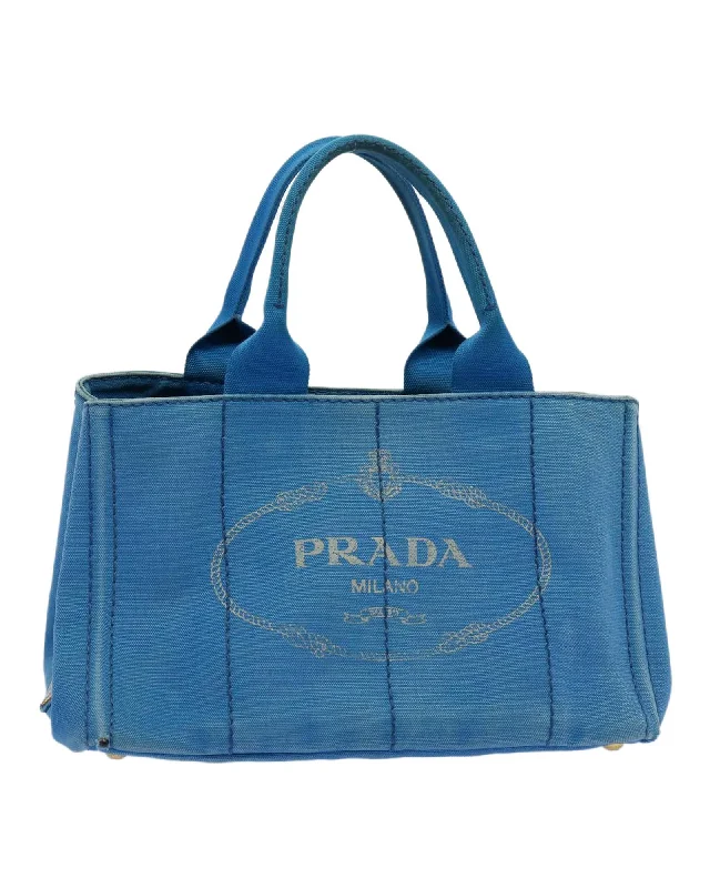 Blue Canvas Hand Bag