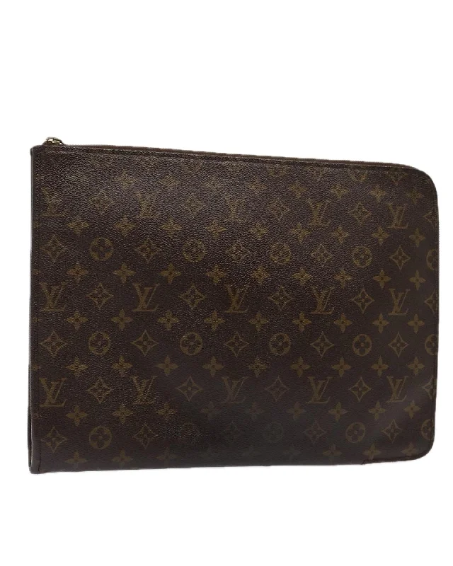 Monogram Canvas Posh Documents Clutch Bag