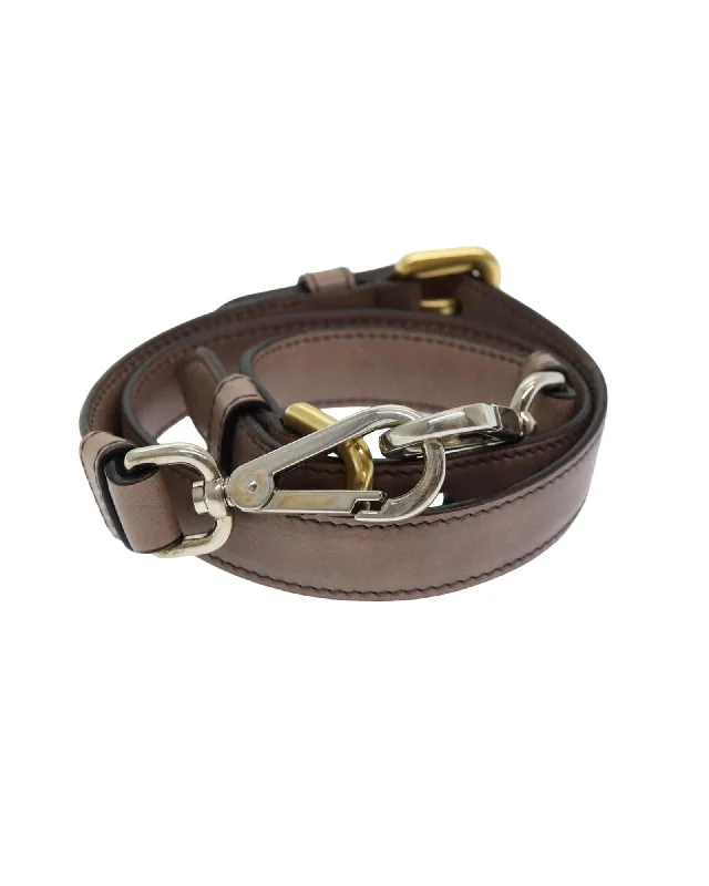 Adjustable Leather Shoulder Strap with Metal Fittings