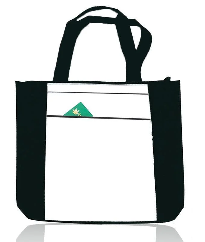 Value Zippered Polyester Tote Bags