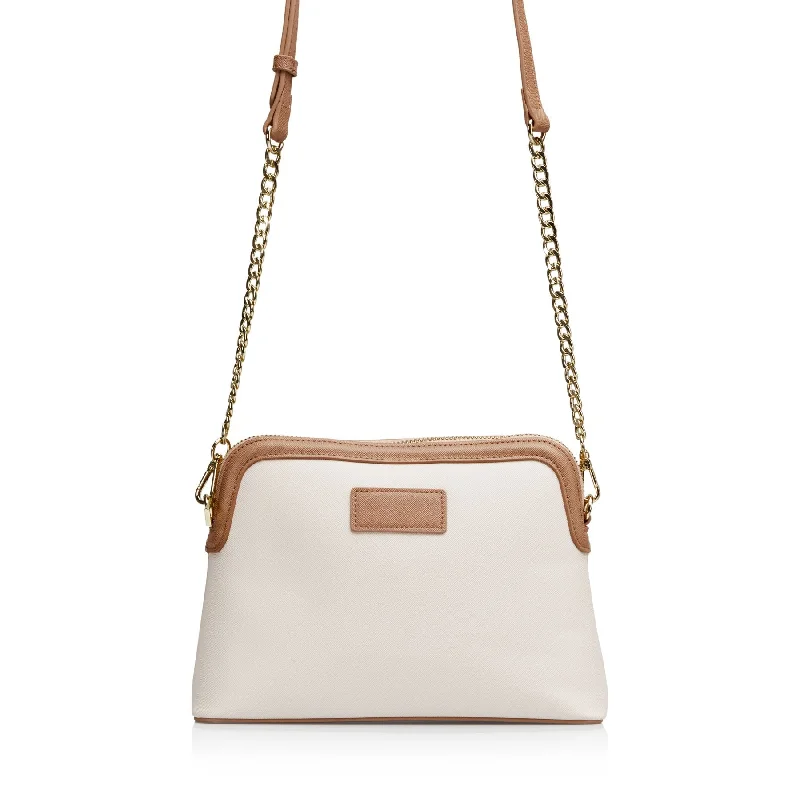 Vanilla Dome Shaped Crossbody Bag