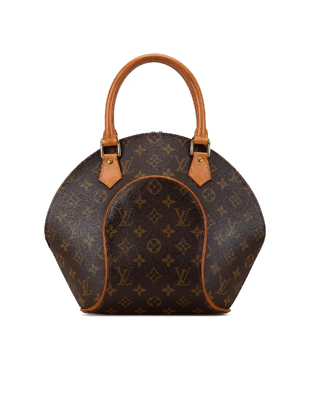 Structured Monogram Canvas Ellipse PM with Vachetta Leather Trim and Handles