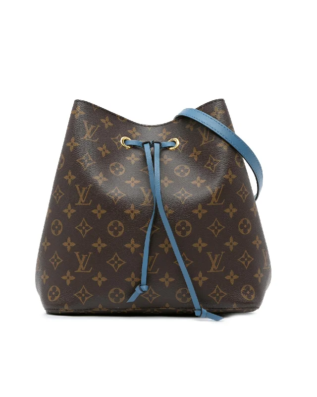 Louis Vuitton Petite Malle Bucket Bag Monogram Canvas Brown