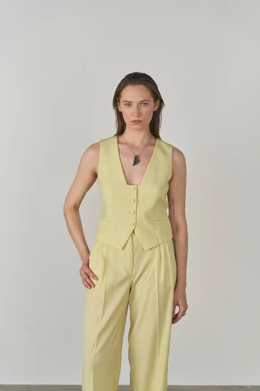 Yellow Vaga Sustainable Wool Vest